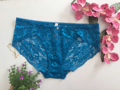 Imagen de Victoria's Secret  Panty Hipster Azul Encaje